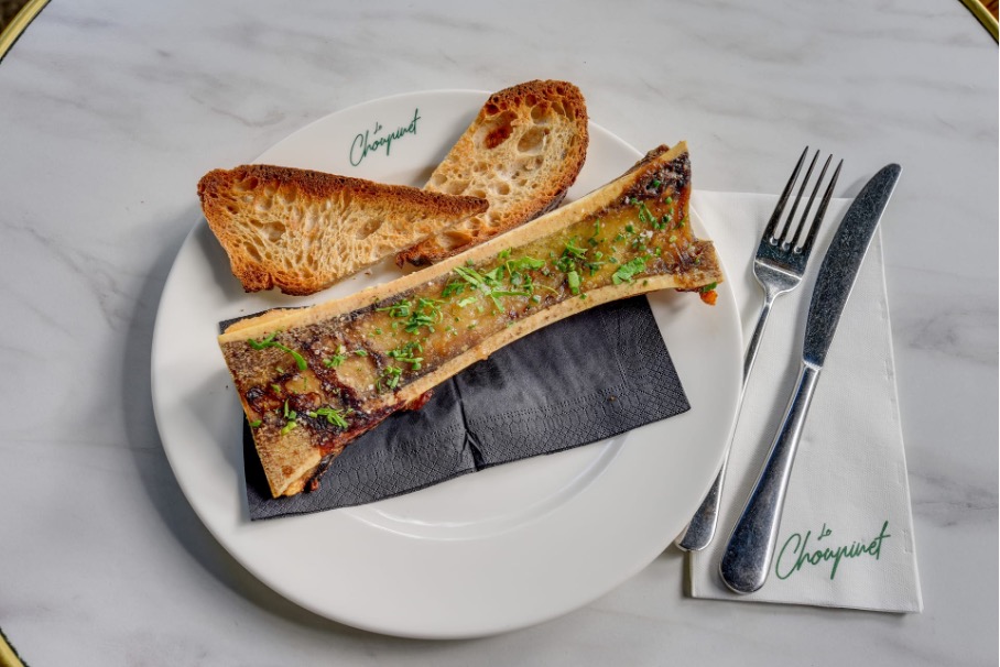 Plat os à moelle restaurant brasserie Paris 6E arrondissement Le Choupinet